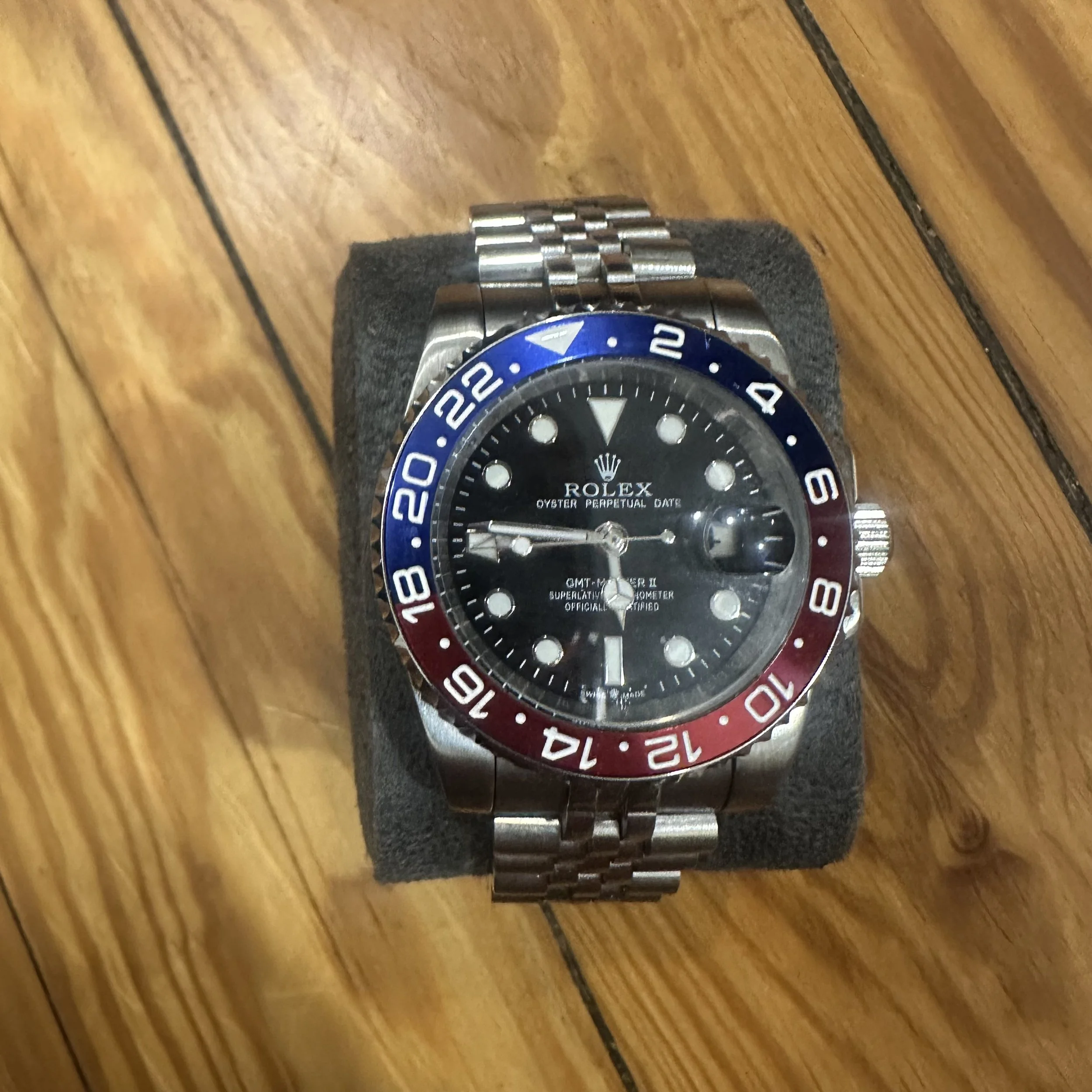 Rolex GMT-Master II Pepsi Style Stainless Steel Watch | Jubilee Bracelet