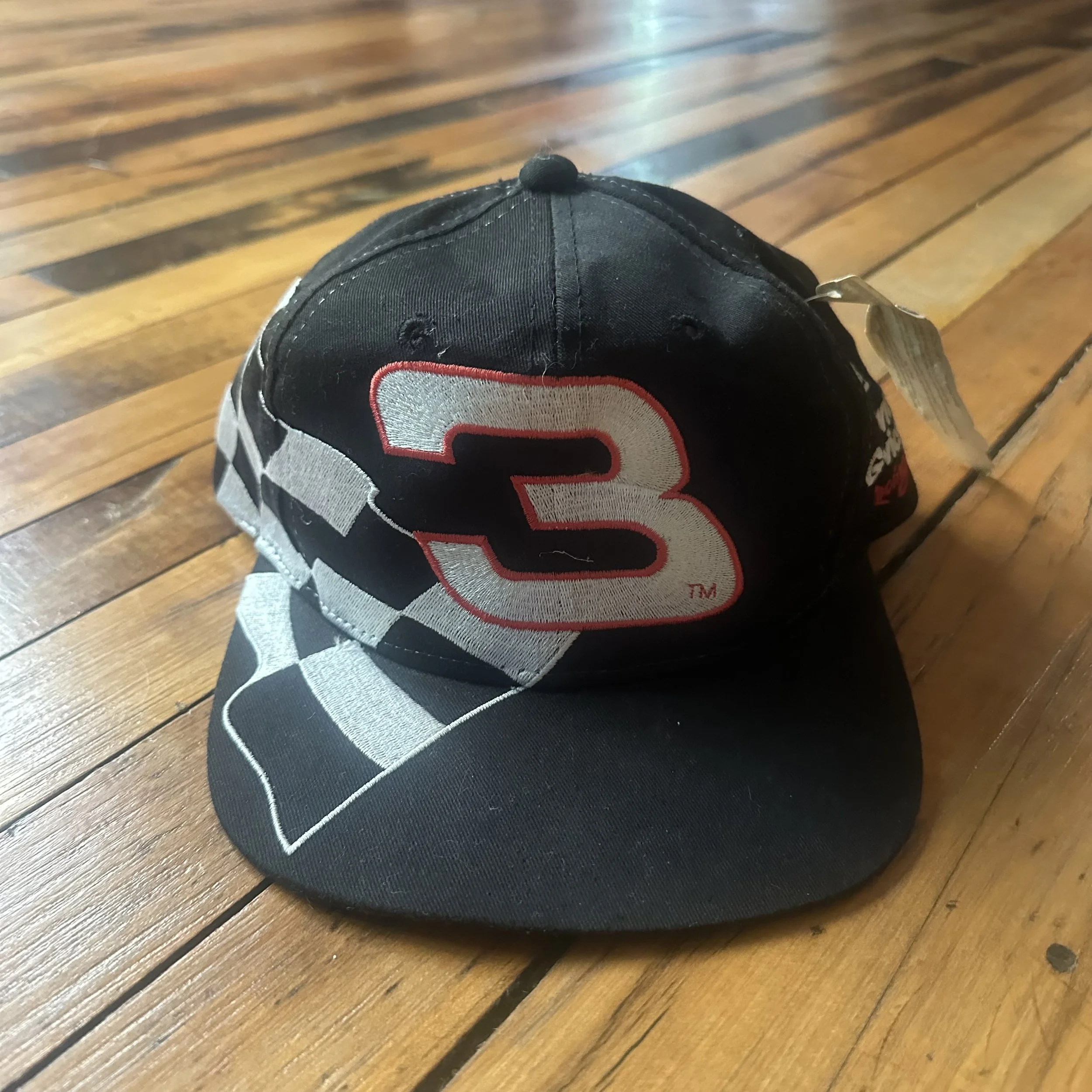 Vintage Dale Earnhardt #3 Snapback Hat | Checkered Flag NASCAR Cap