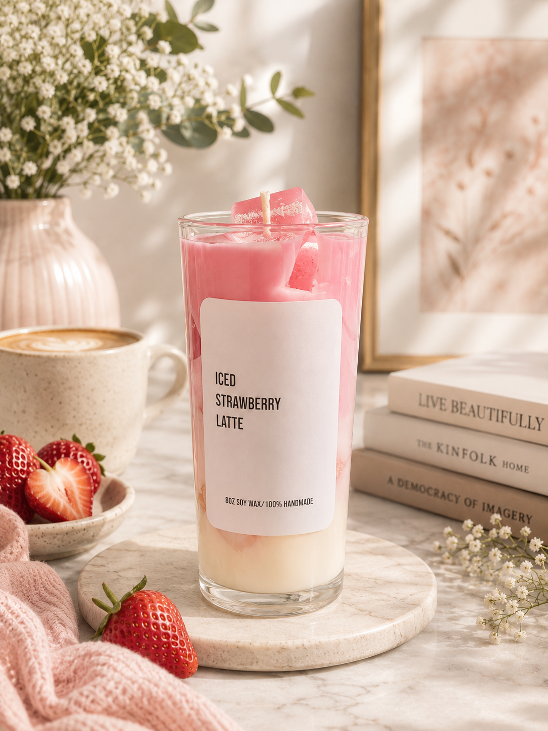 Iced Strawberry Latte