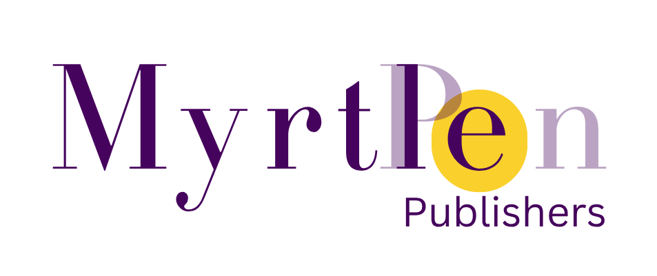 Myrtlen Publishers logo with the word "Myrtlen" in purple and a yellow circle with an "e" in purple, and the word "Publishers" underneath.
