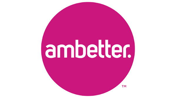 Pink circle with white text that says "amberter."