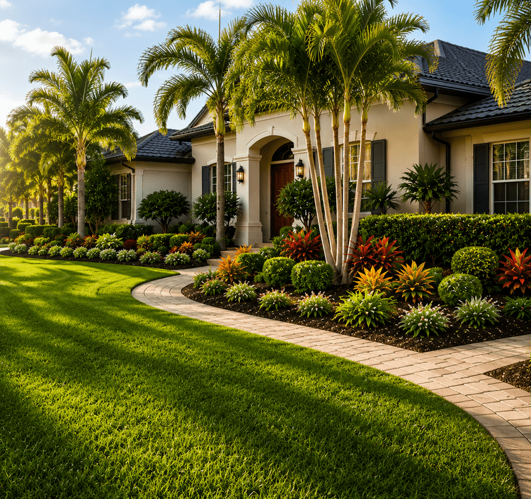 Beautifully landscaped Florida home