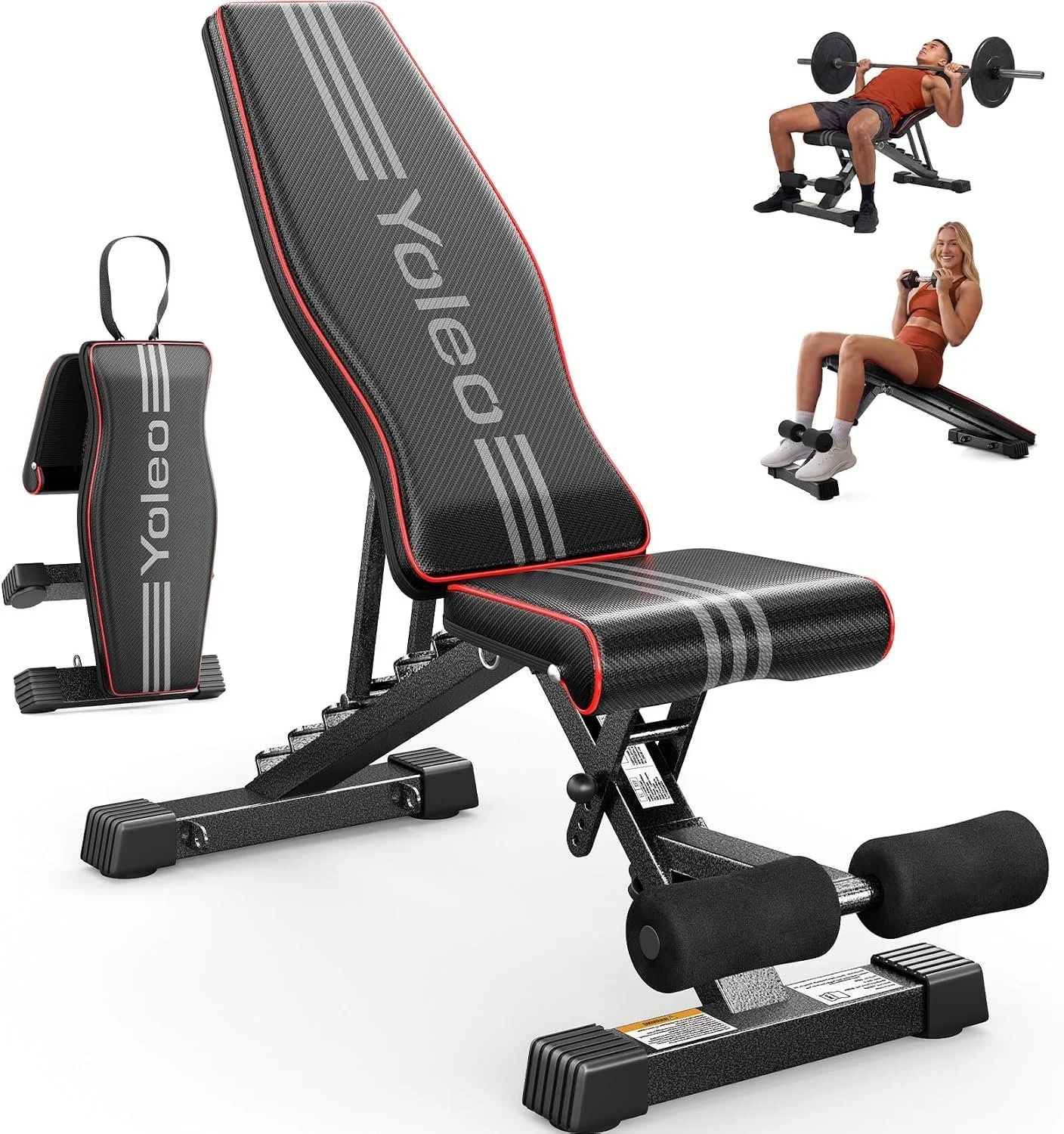 Foldable Gym Bench with Adjustable 84 Positions