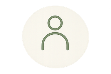 User profile icon with a simple outline of a person on a white background.