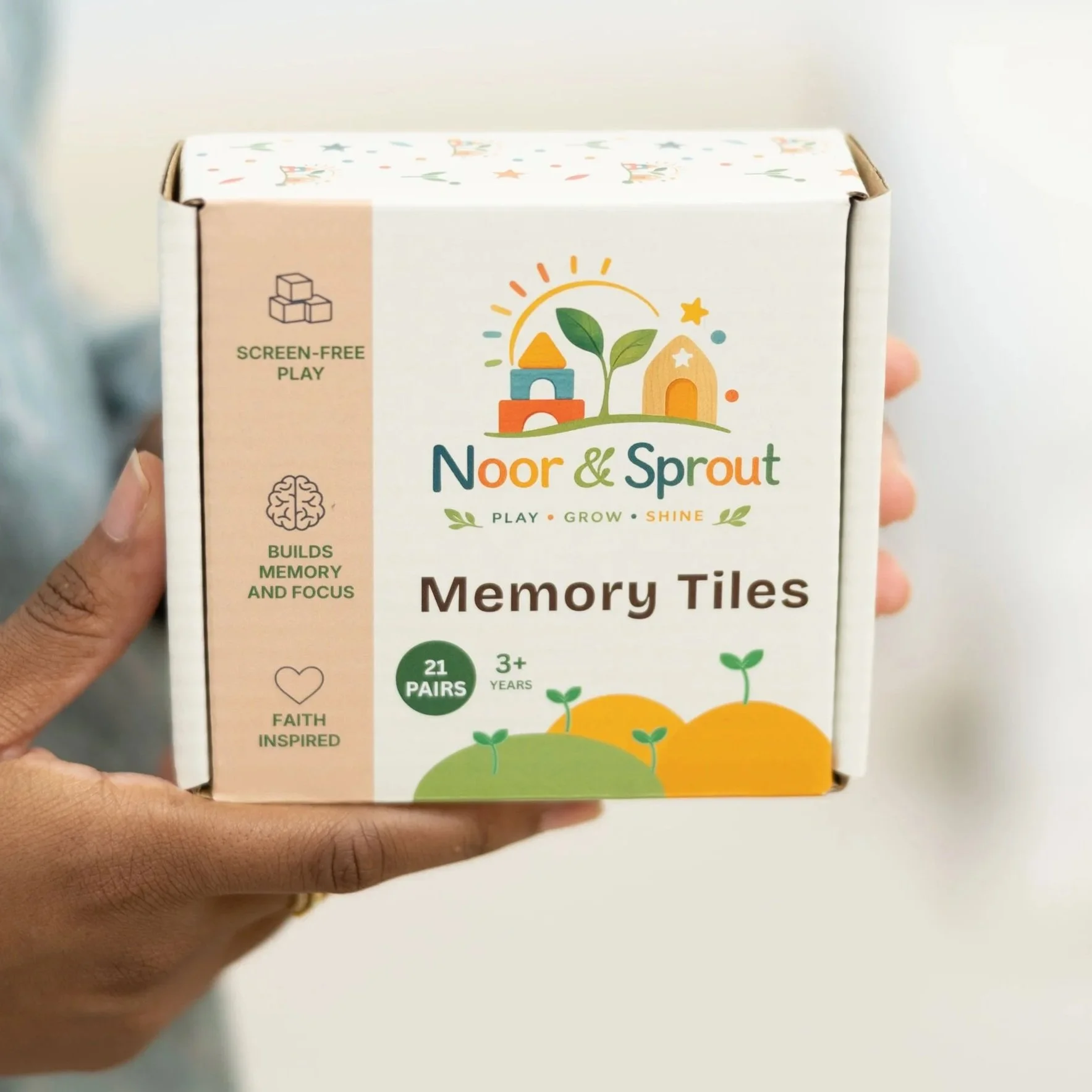 The Original Noor & Sprout Memory Tiles