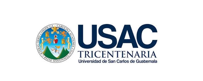 Logo con escudo de la Universidad de San Carlos de Guatemala y texto que dice USAC Tricentenaria.