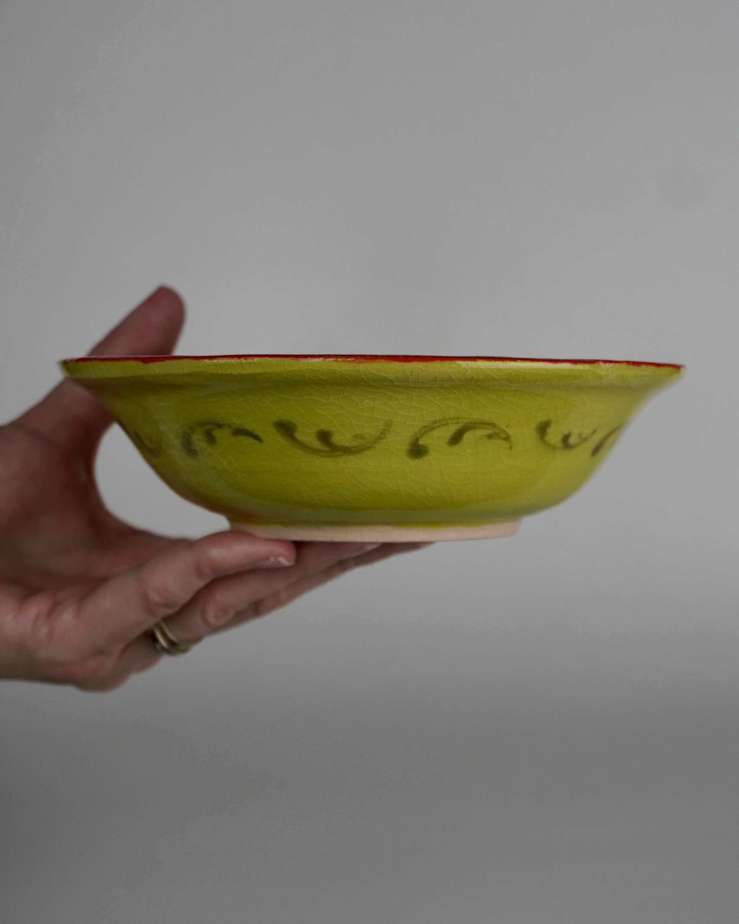 Bowl 2026 Rosemaling Red and Yellow 3.JPG