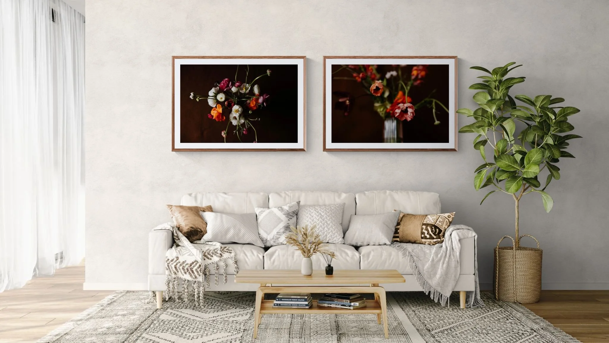 Comfy boho living room with a shrub.jpeg