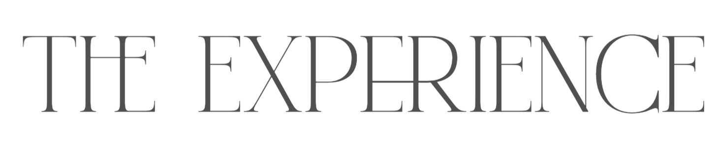 Text reading 'The Experience' in a stylized font.