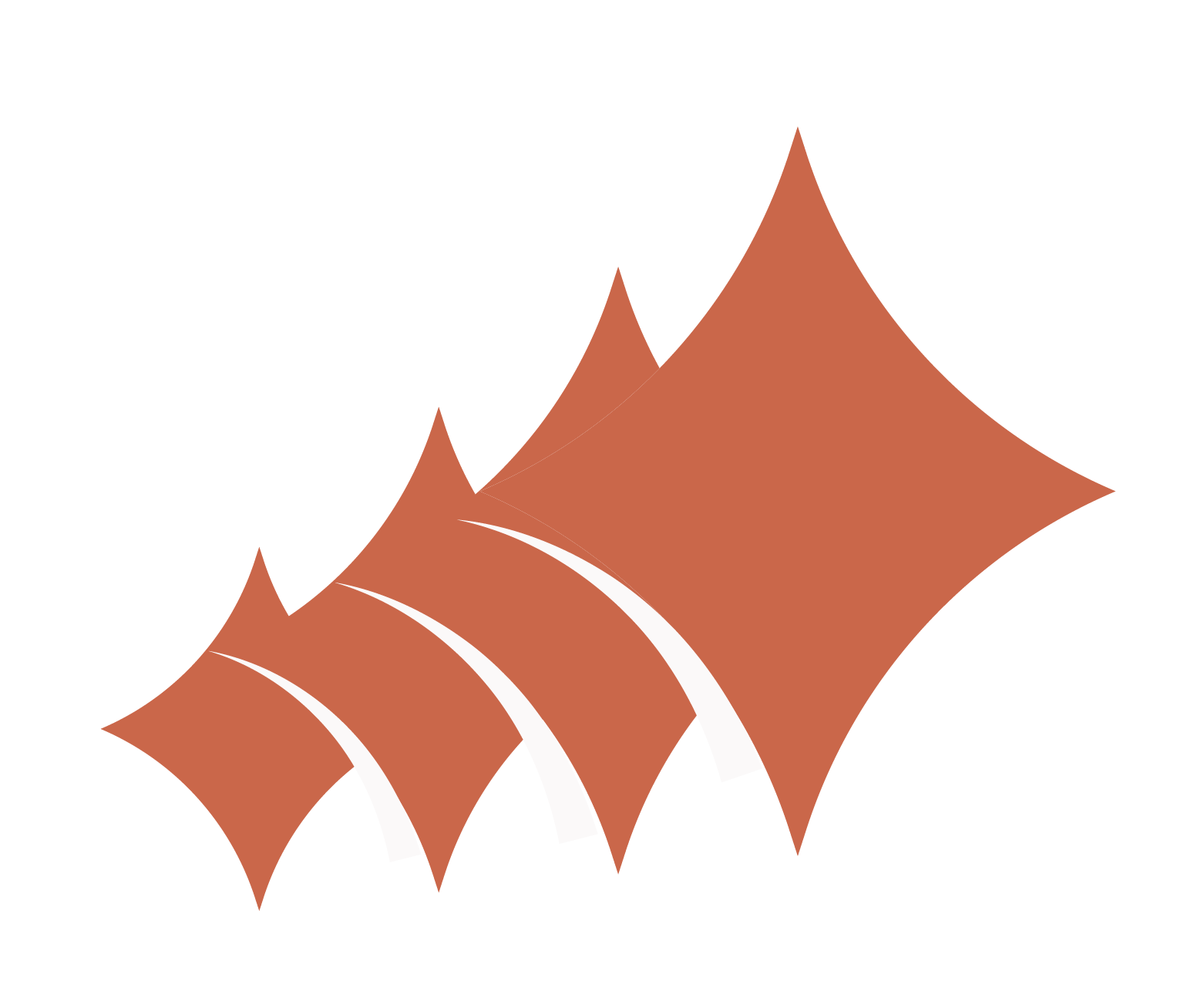 Brown decorative star-shaped geometric design.