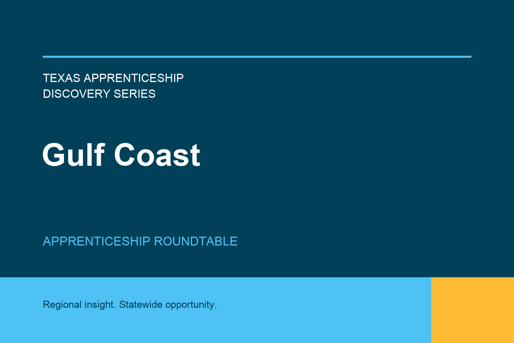Gulf Coast Apprenticeship Roundtable