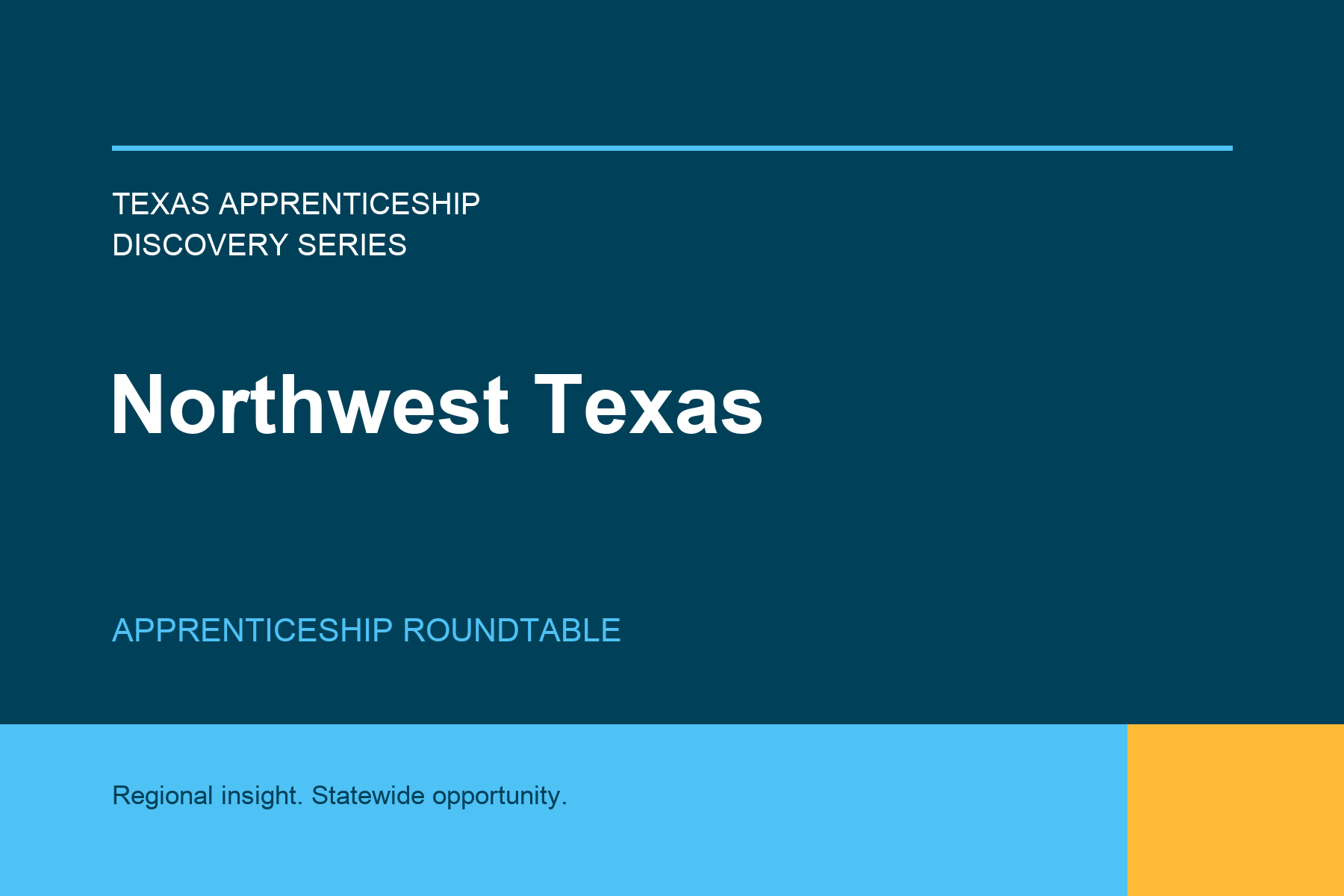 Northwest Texas Apprenticeship Roundtable