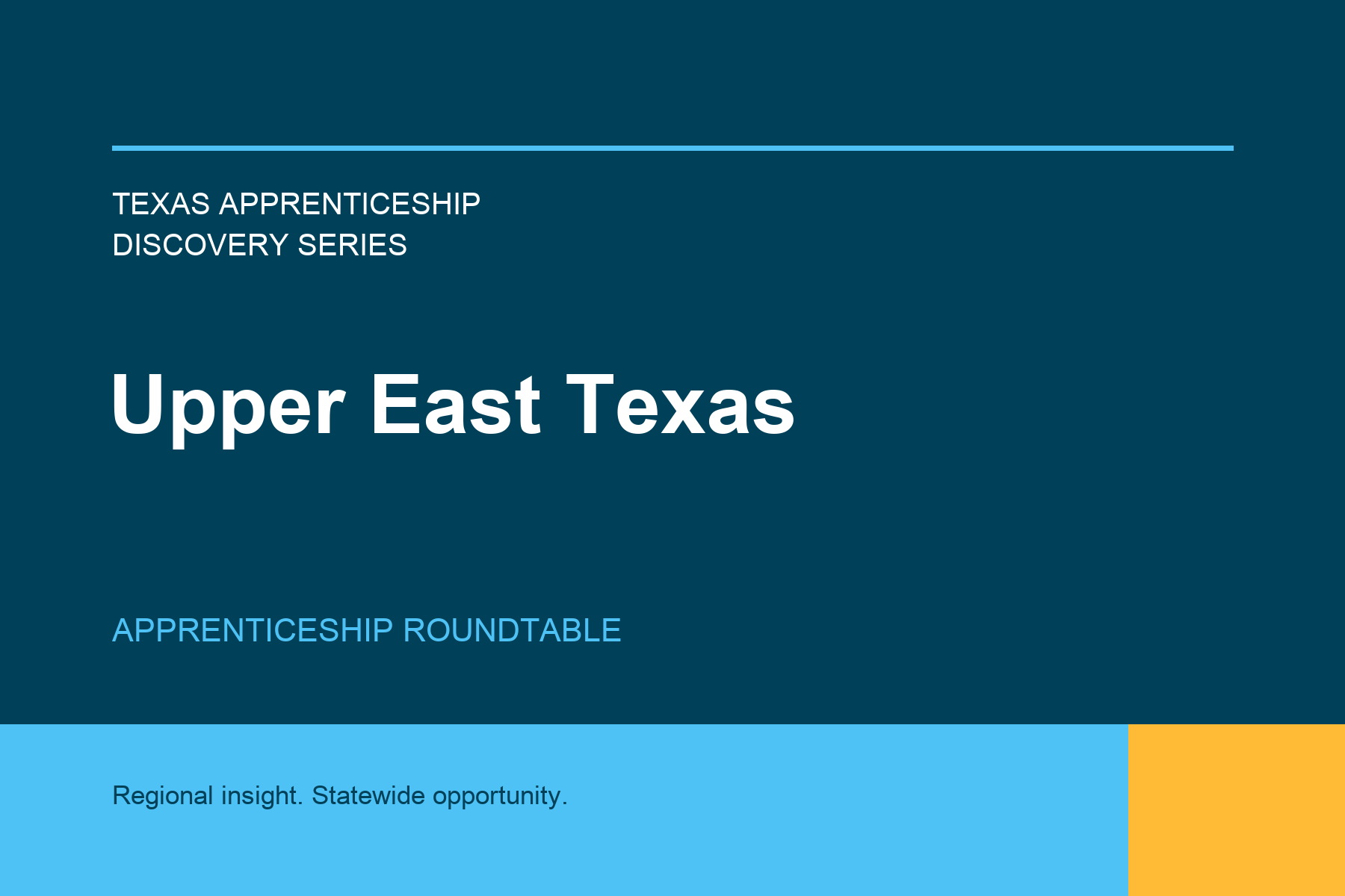 Upper East Texas Apprenticeship Roundtable