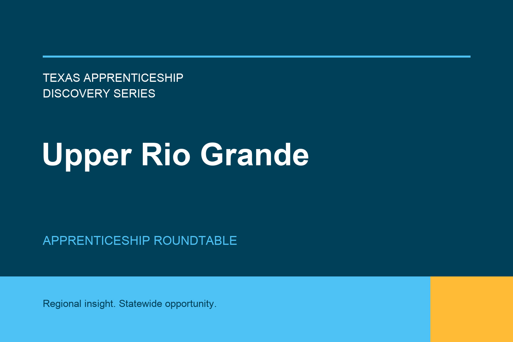 Upper Rio Grande Apprenticeship Roundtable
