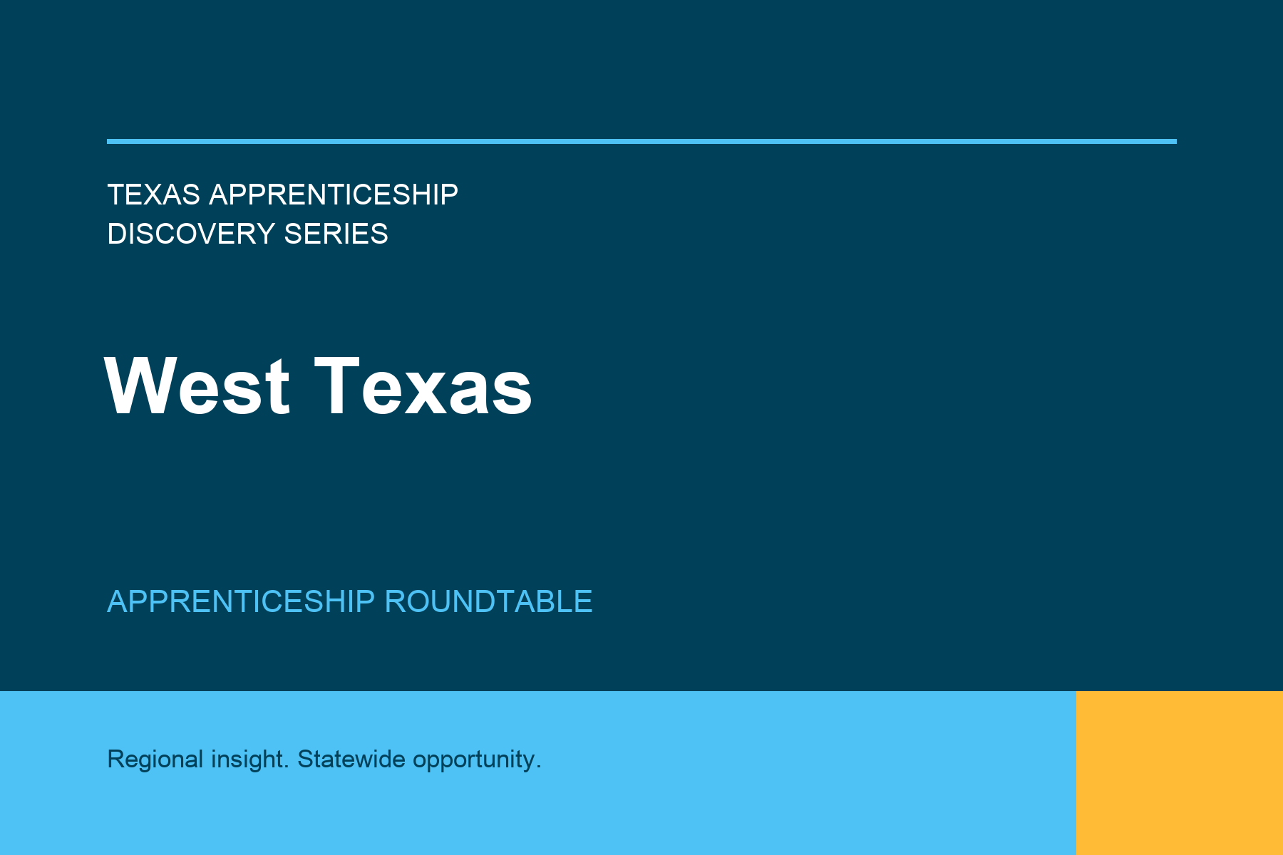 West Texas Apprenticeship Roundtable