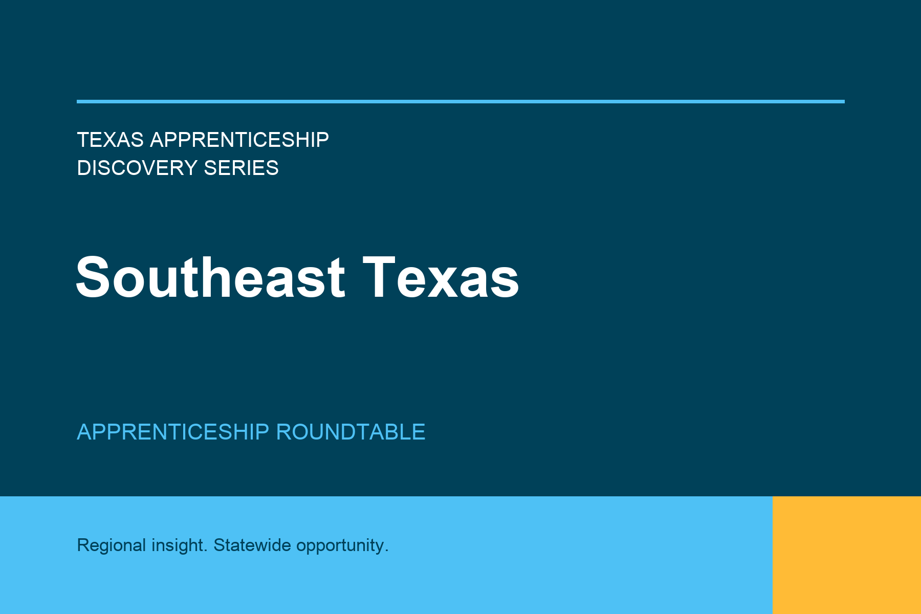 Southeast Texas Apprenticeship Roundtable