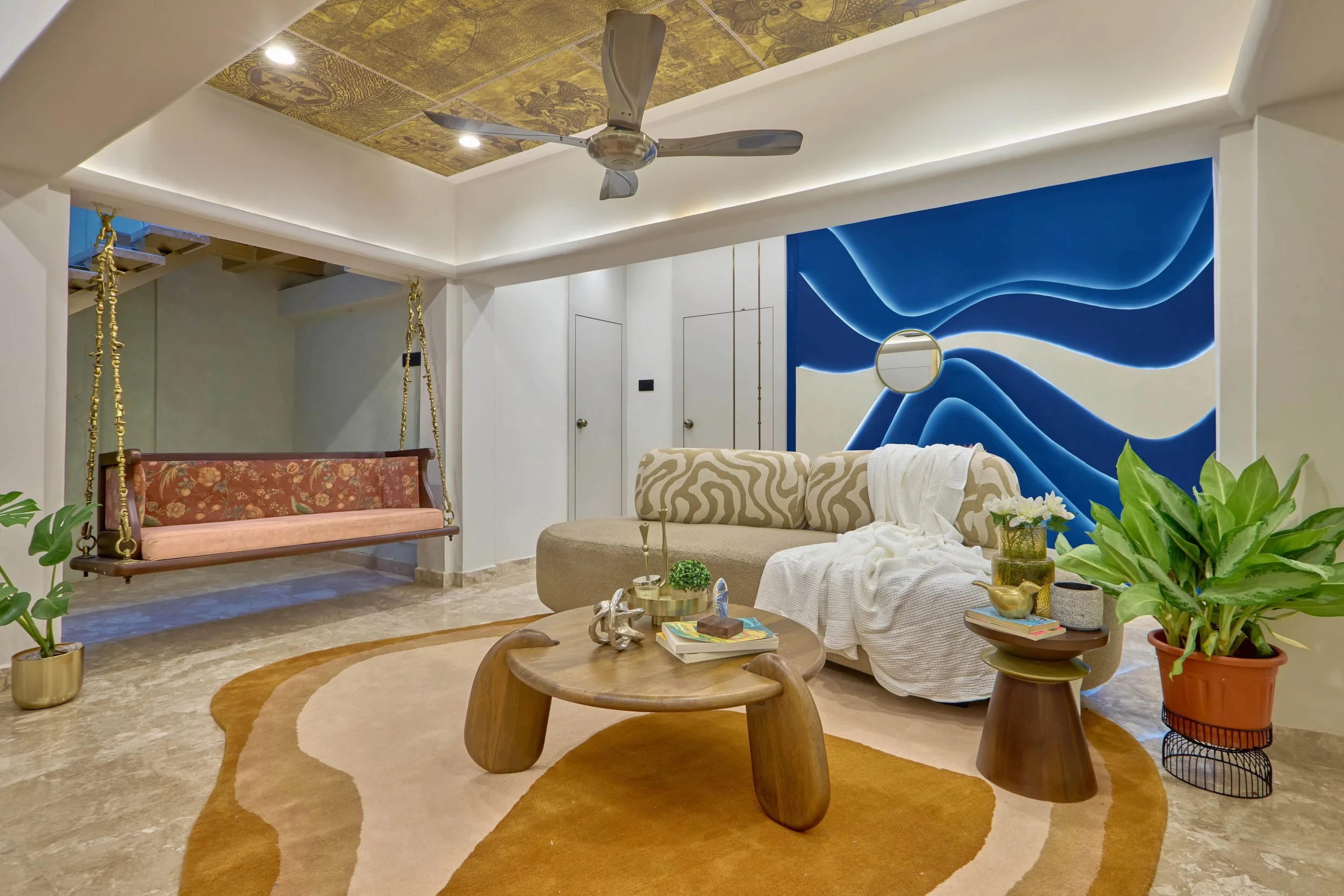 Living room of K House