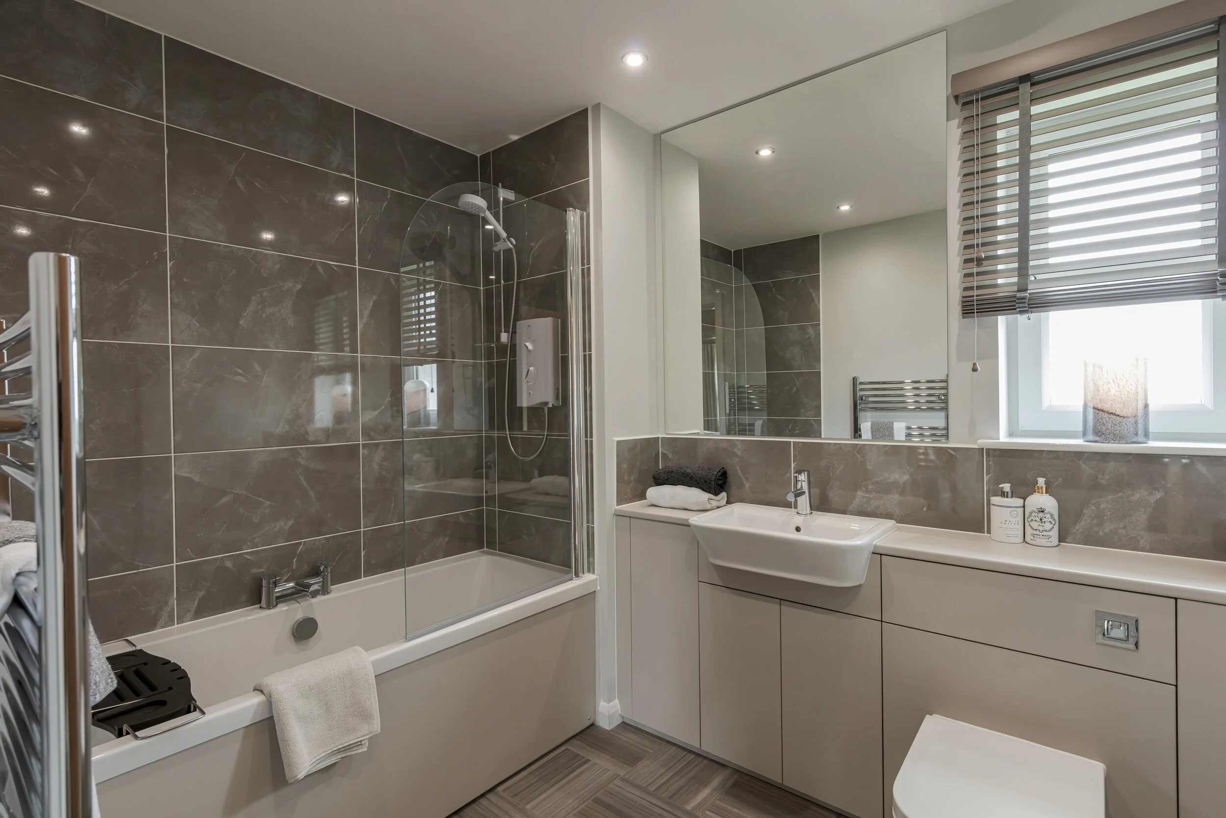 Signature finished vanity unit.