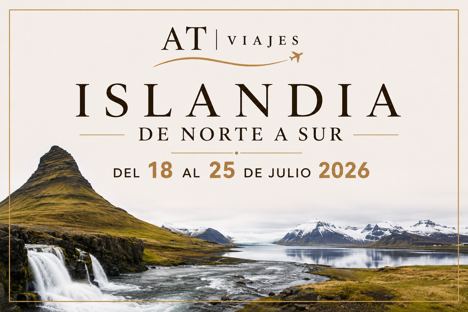 Islandia de Norte a Sur del 18 al 25 de Julio 2026