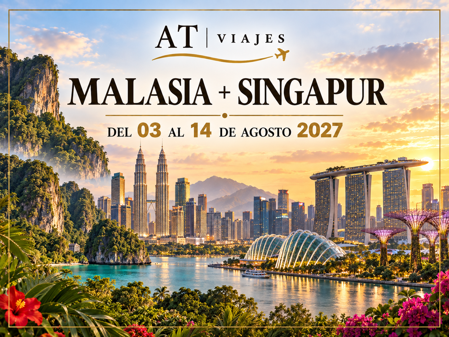 Malasia + Singapur del 03 al 14 de agosto 2027