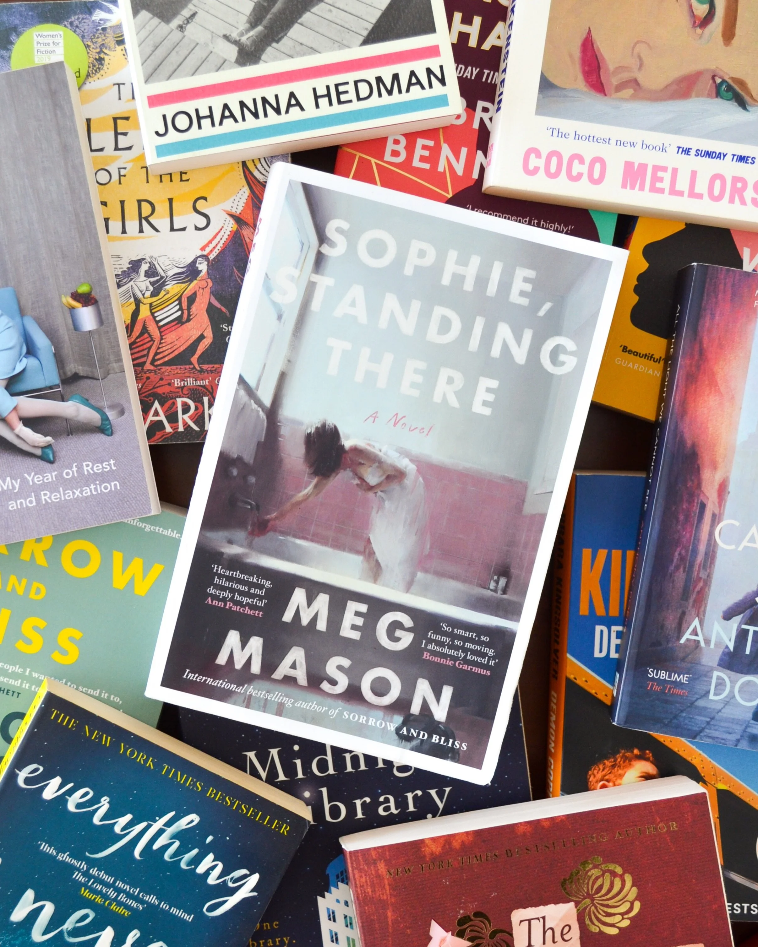 Our next restock is full of lit fic &ndash; including &lsquo;Sophie, Standing There&rsquo; by Meg Mason (an insane secondhand find, considering it was only published two months ago)!

Can you spot any of your favourites? 🔍
