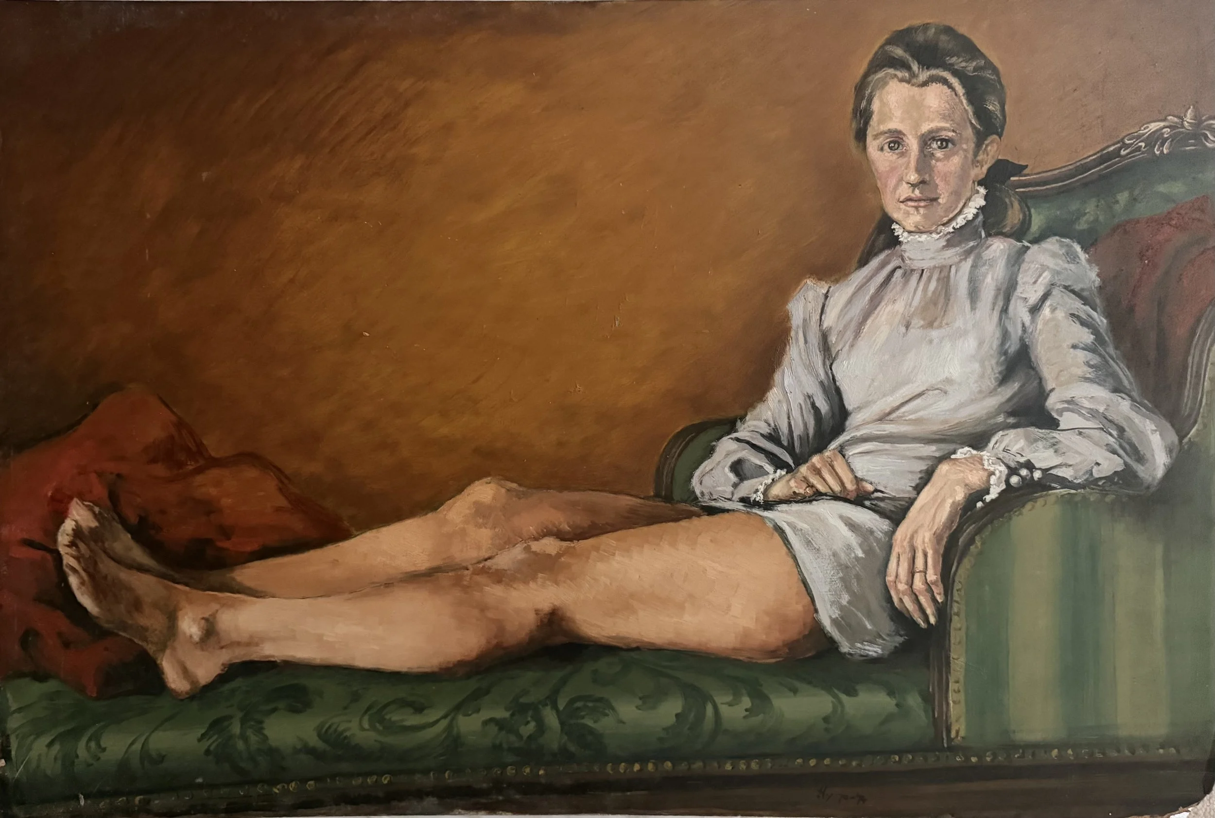 Reclining woman. Acrylic on board (36"x24")
1970-74