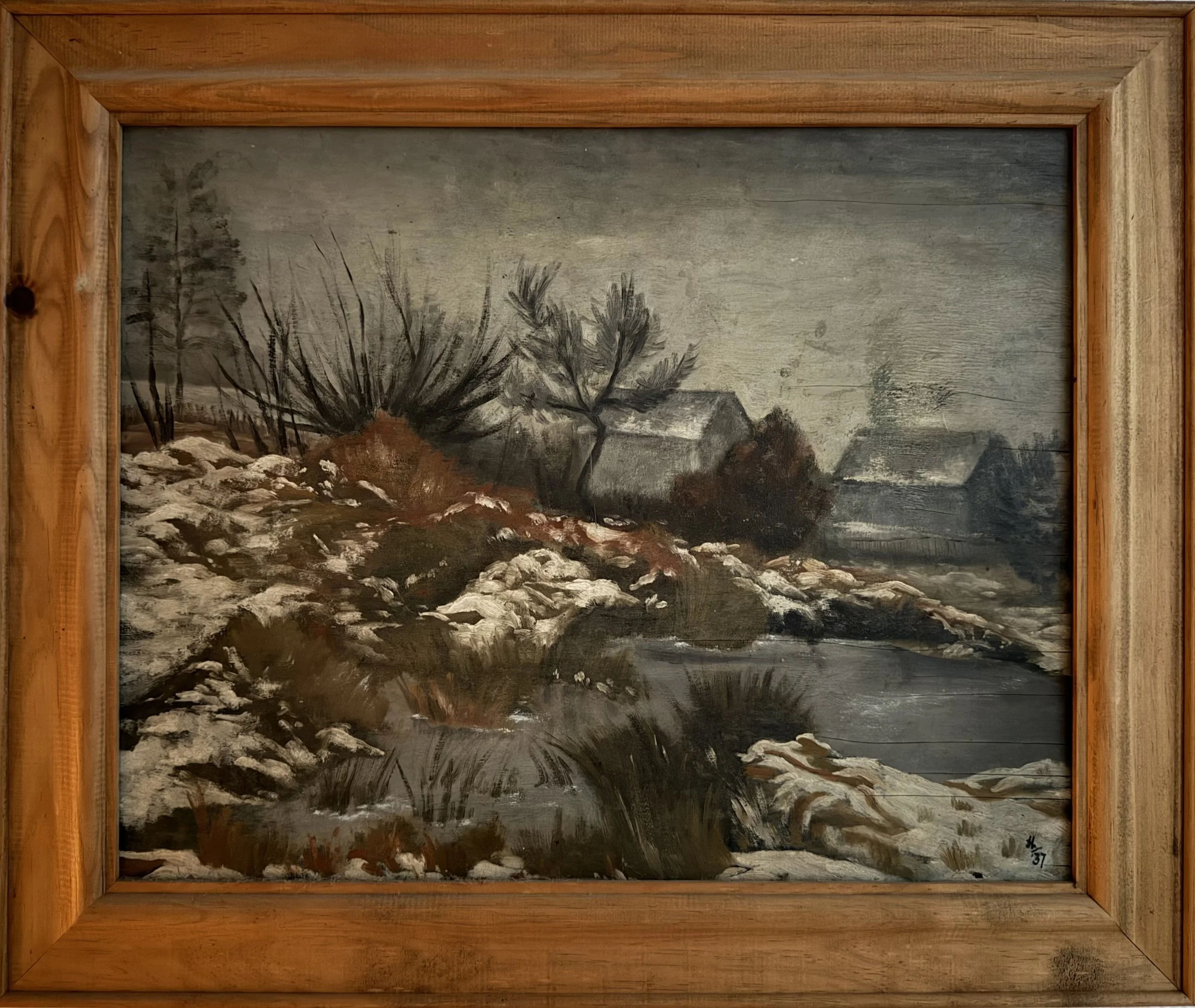 Tupton Winter. Acrylic on board (20"x16")
1937/8