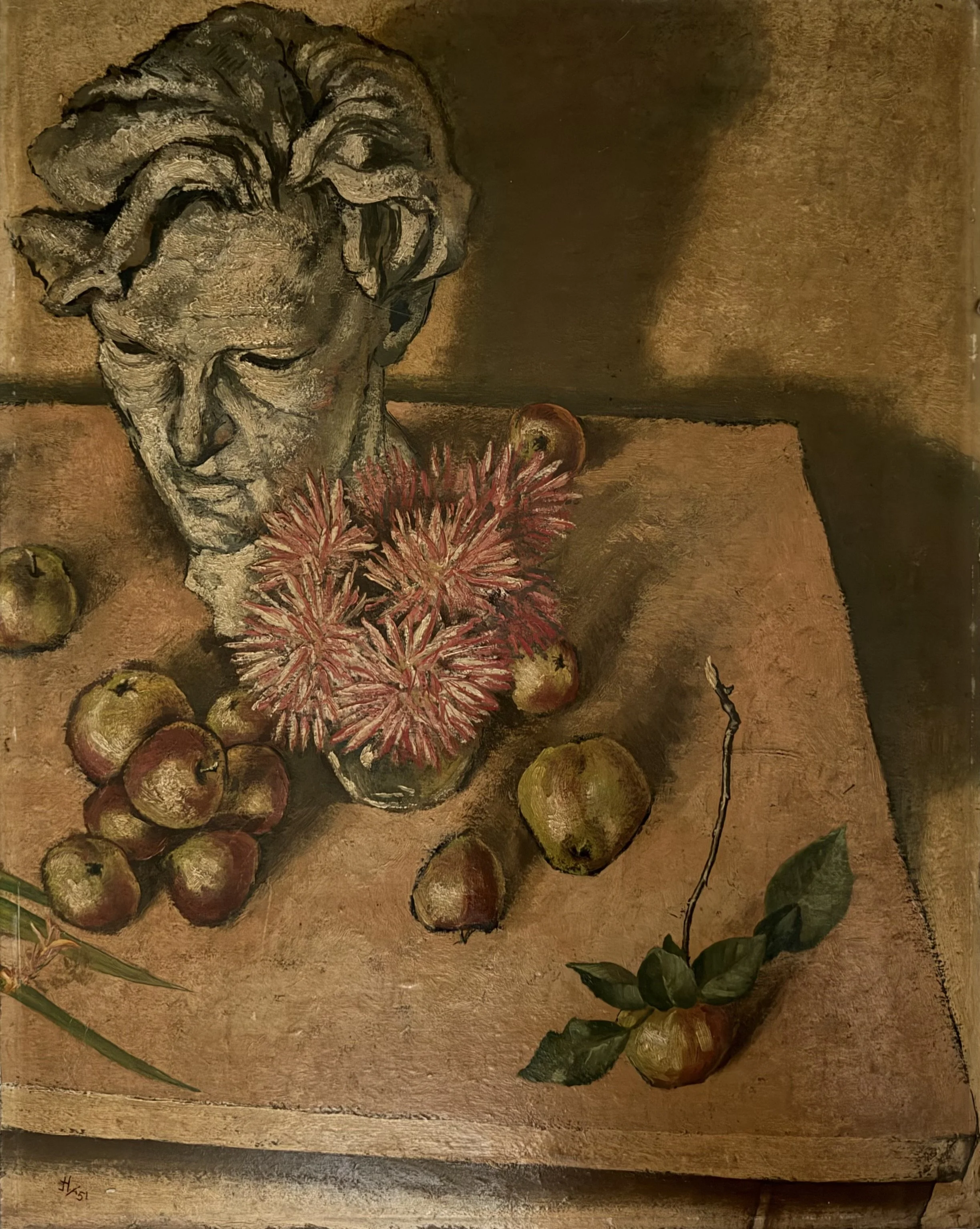 Still life (22). Oil on board (26"x21"). 
1951
