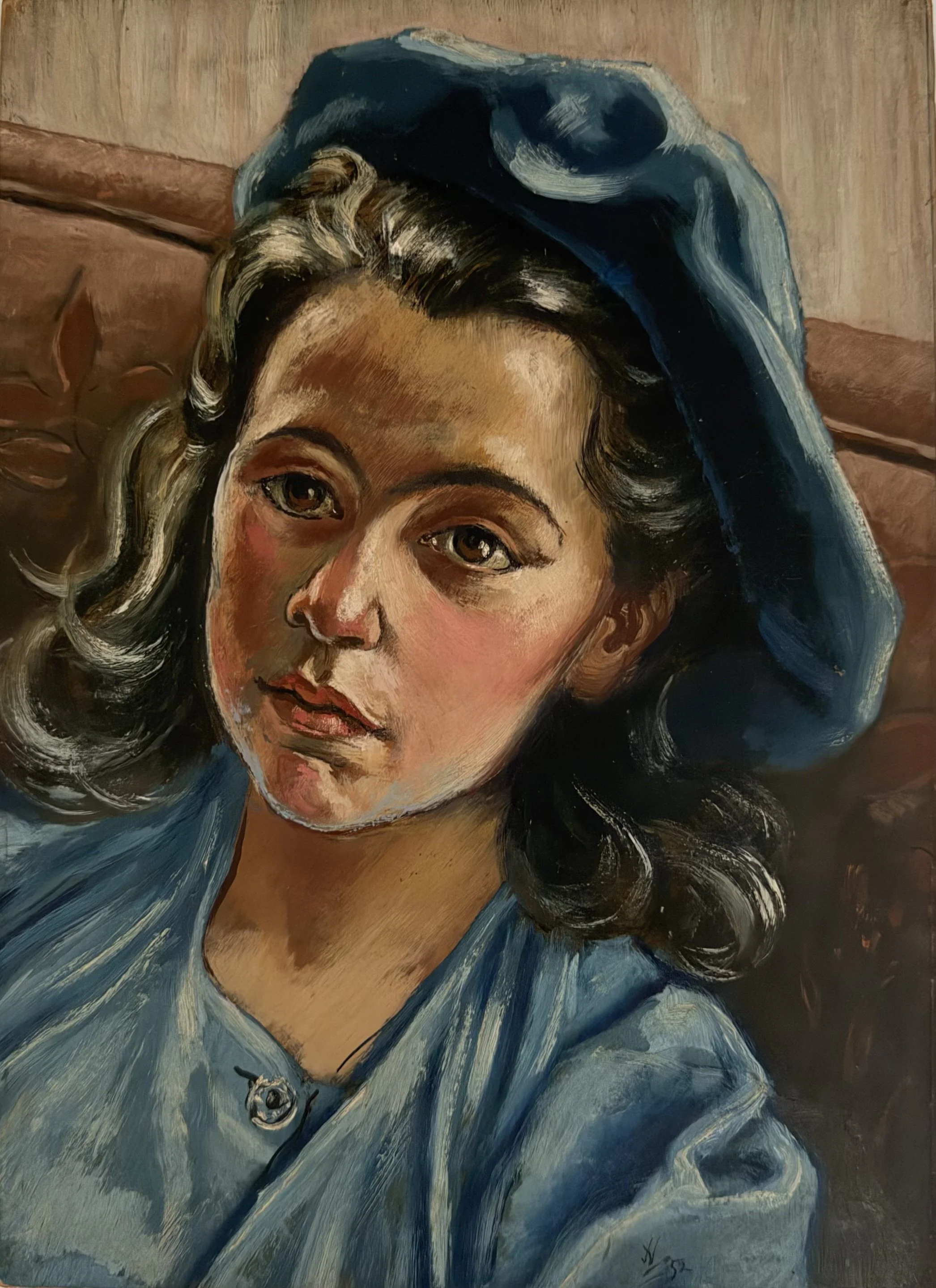 Female Portrait. Acrylic on board (14"x10")
1952