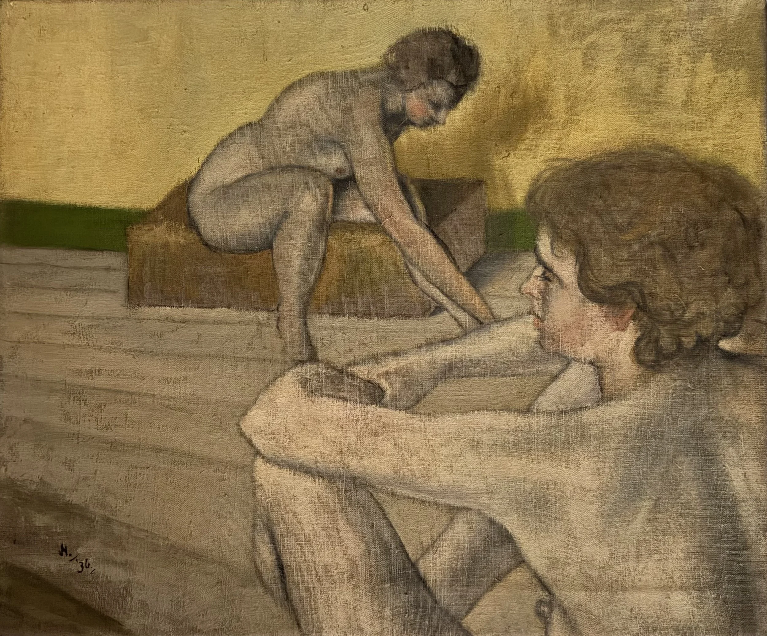 Models in studio. Oil on canvas (24"x20").
1936