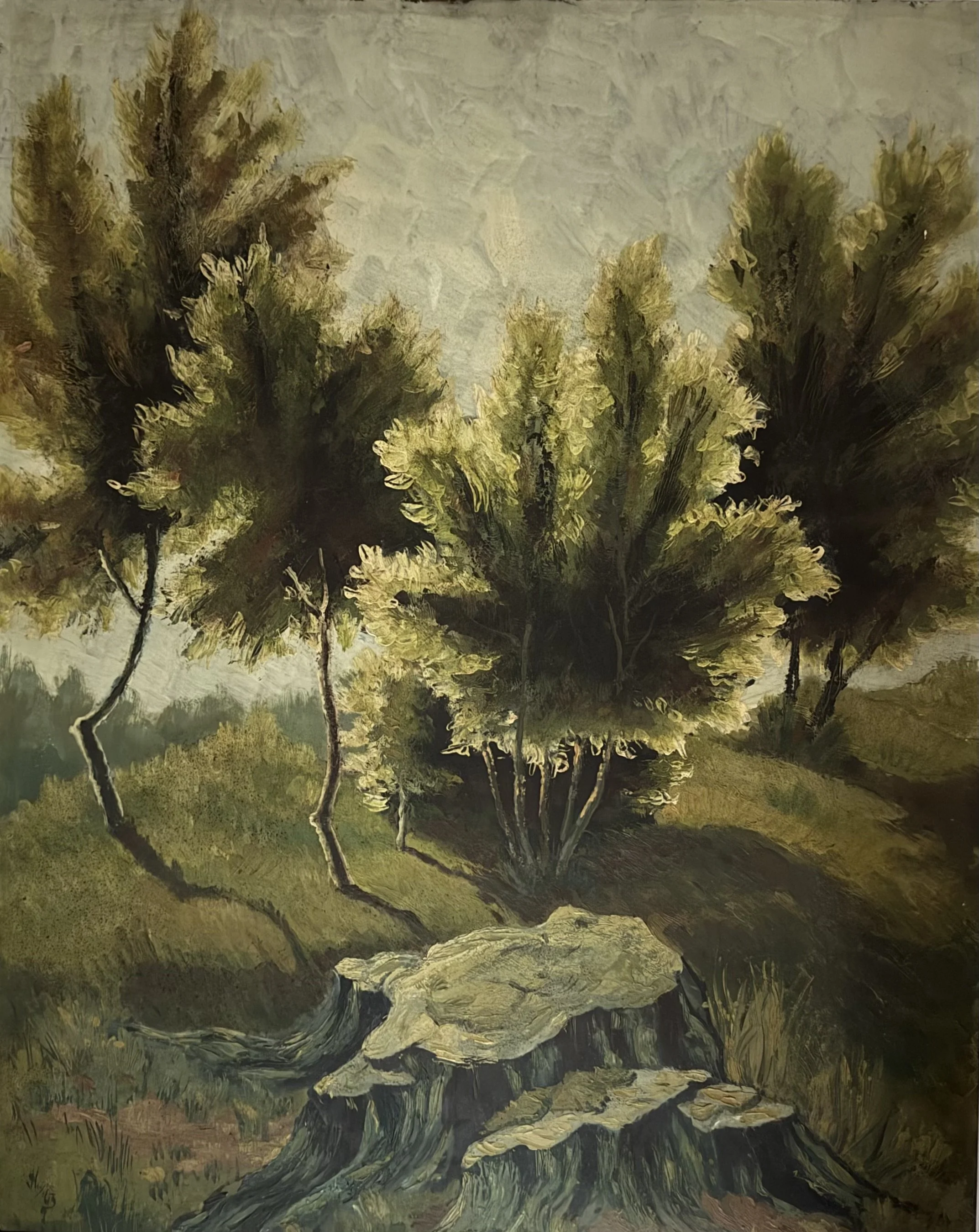 Wooded scene. Oil on board (32"x24")
1963
