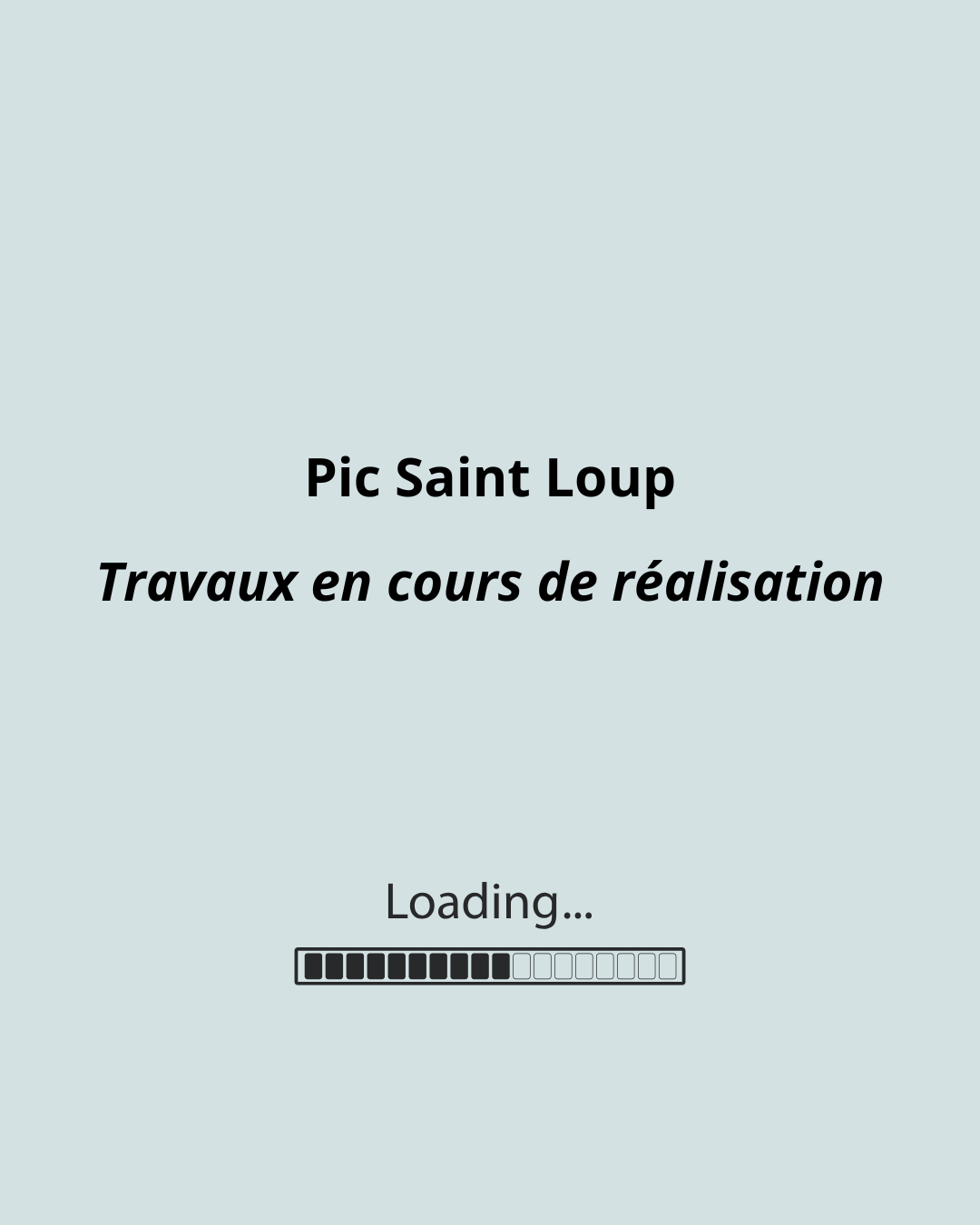 Pic Saint-Loup (en cours de réalisation)
