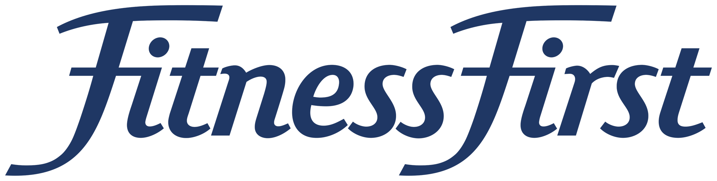 Das Logo des Fitnessportals "fitnesstist" in blauer Schriftart auf transparentem Hintergrund.