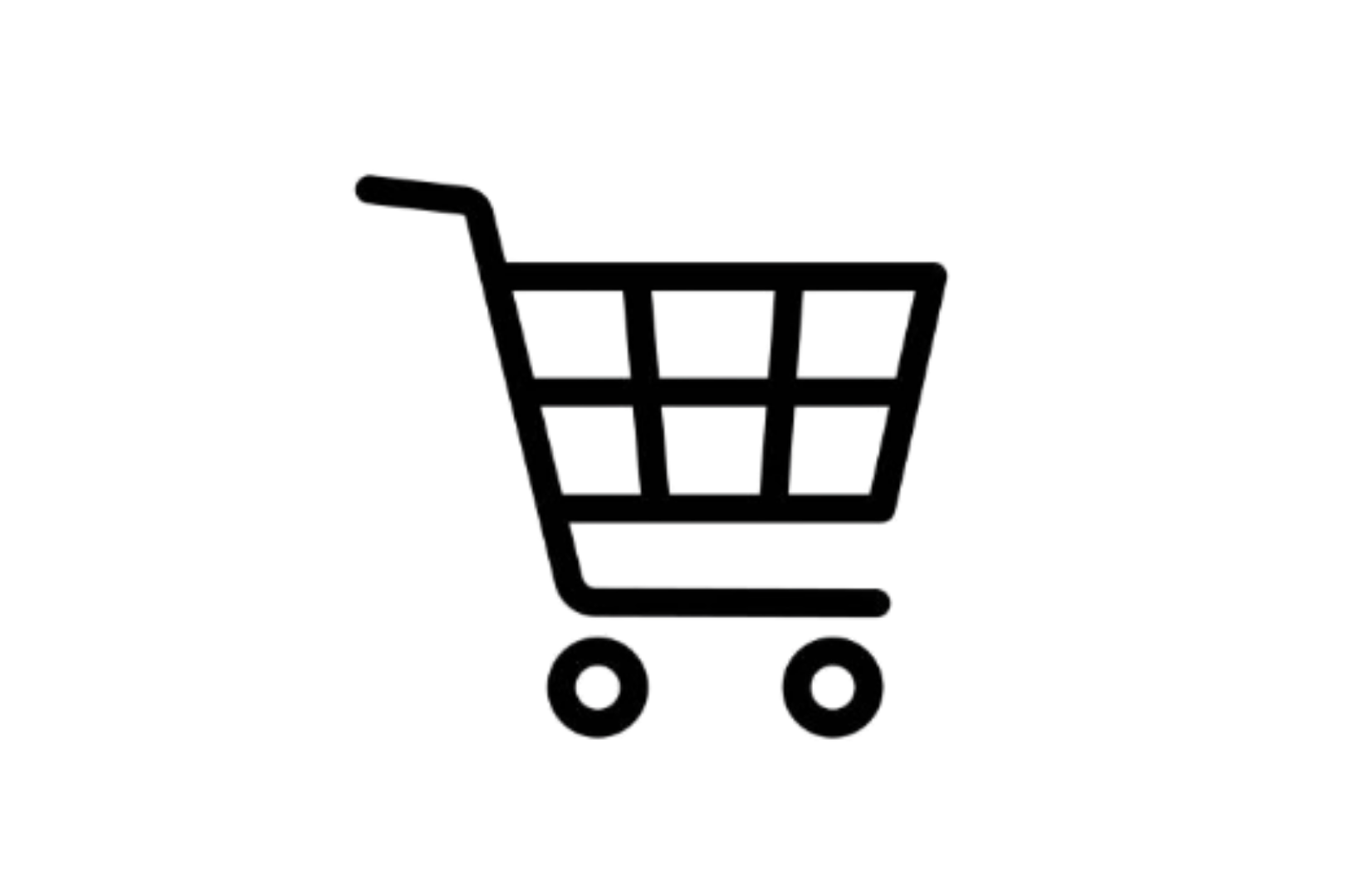 Un chariot de supermarché vide à l'intérieur contre un fond noir représente le retail et l'e-commerce