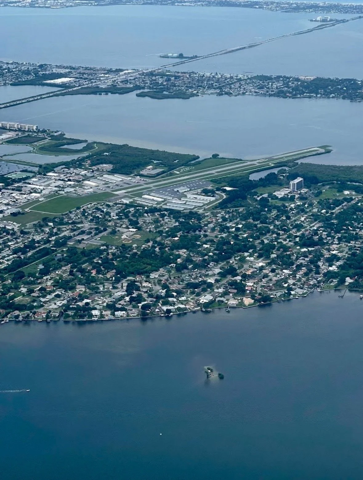 ⁠Aerial view of Merritt Island Airport (COI), serving corporate and private aircraft with premium mobile flight line detailing.⁠