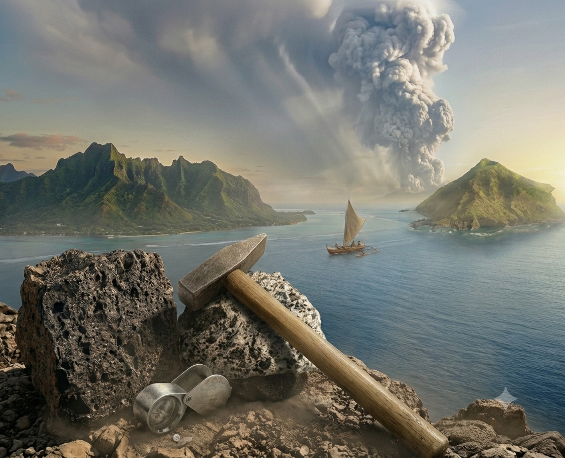 A voyage through the volcanic record of the South Pacific