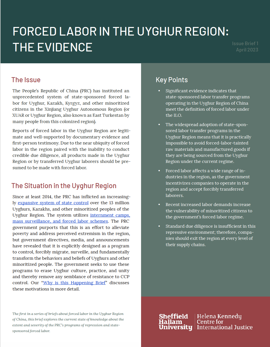 Forced Labor in the Uyghur Region: The Evidence