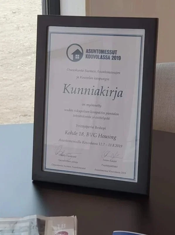 Kunniakirja Asuntomessut Kouvolassa 2019.