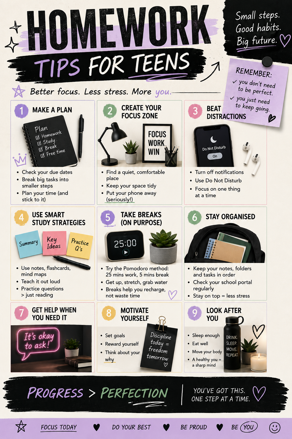 Homework tips Teens
