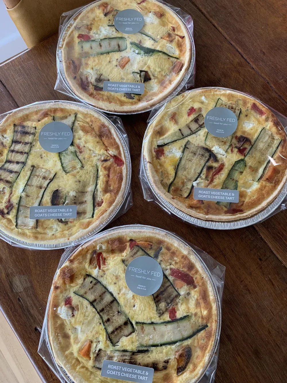 Freshly Fed - Roast Vegetable & Goats Cheese Tart
