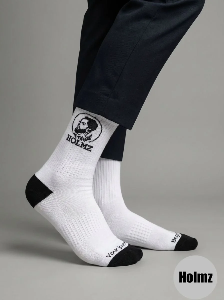 Pixels king's head socks