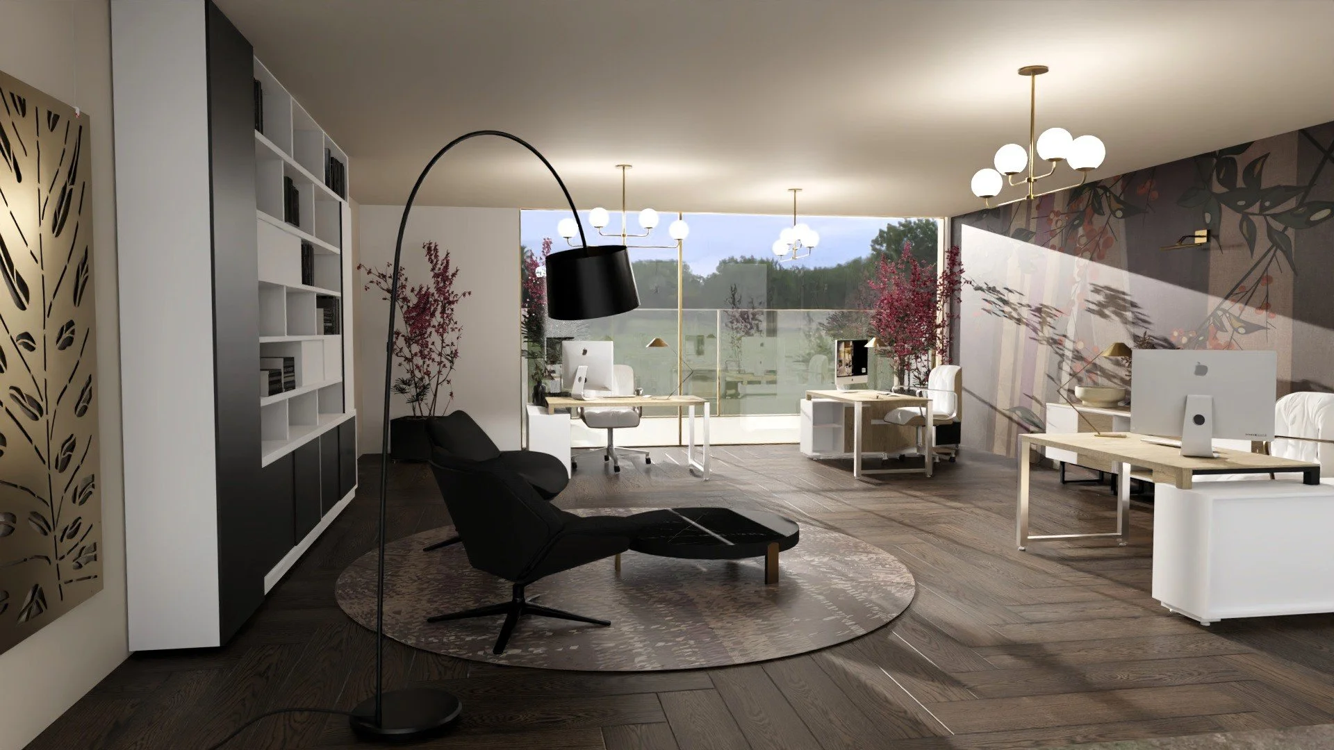 Sakura Taupe Office | Decoração de Interiores Escritório