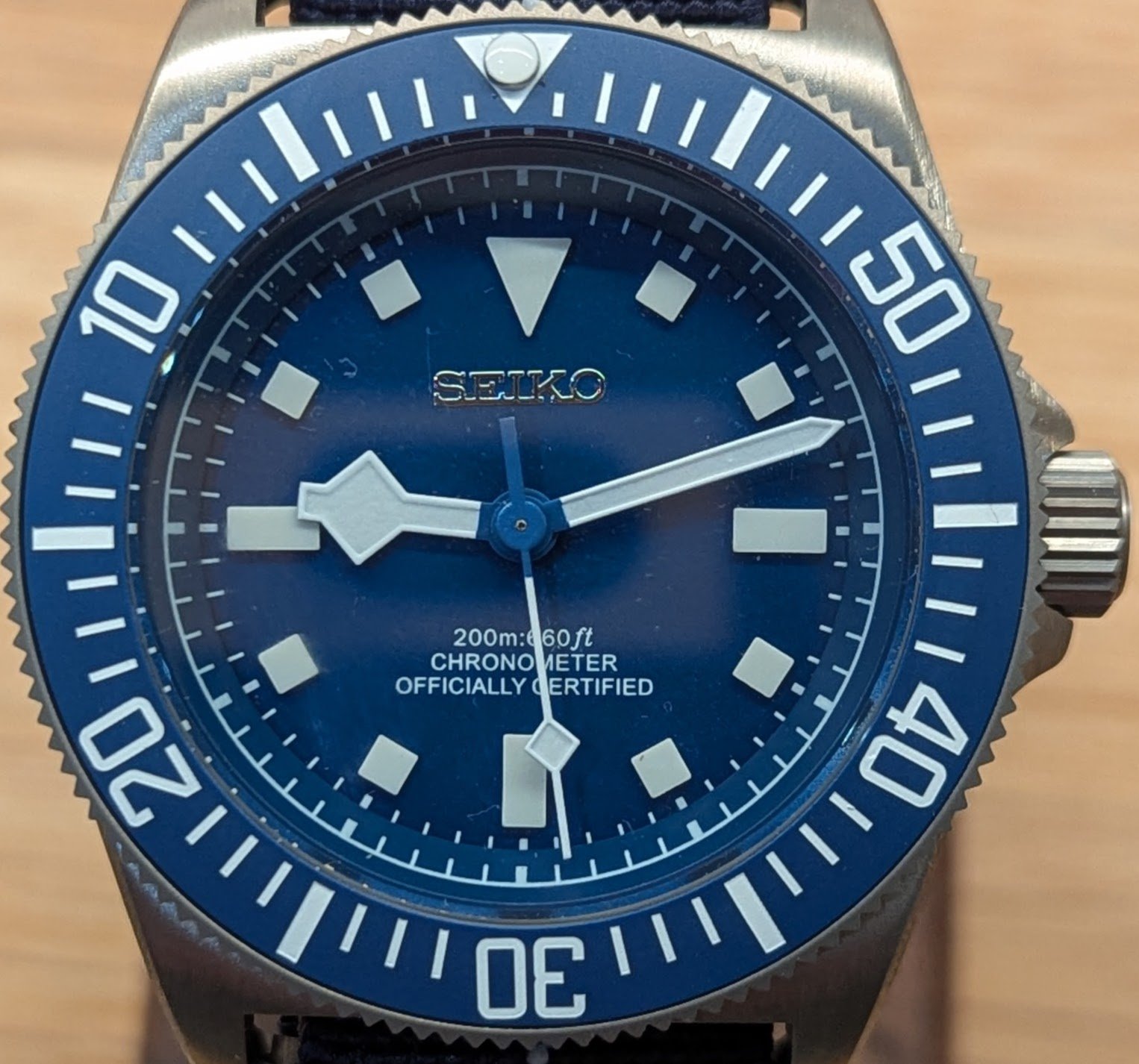 Seiko MOD Solid Grade 2 Titanium FXD Dive Watch