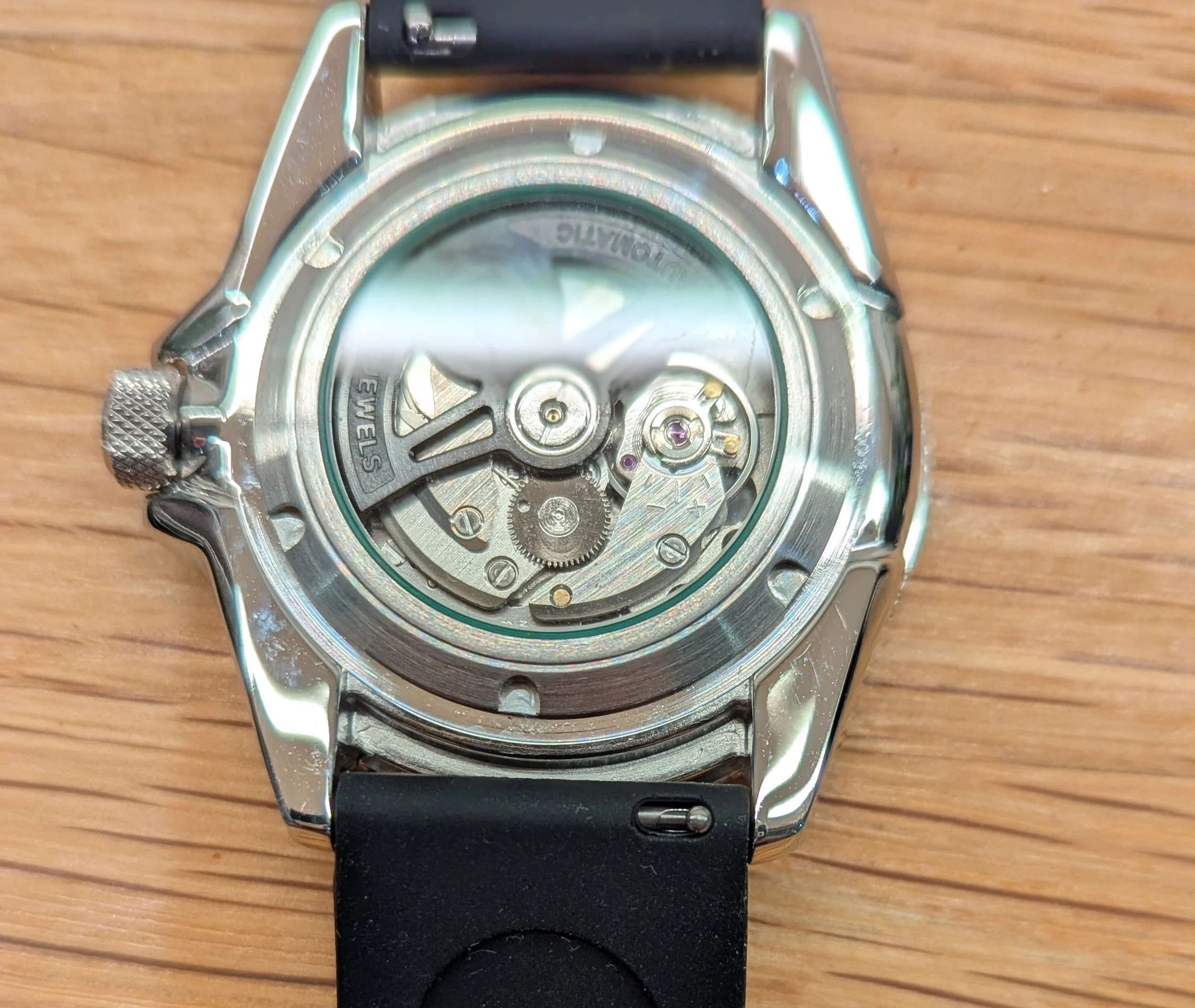 Seiko Samurai Bloodmoon black red dive watch