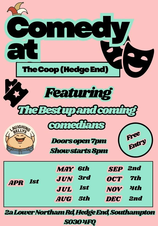 The Coop Hedge End 1st July 8.00 pm