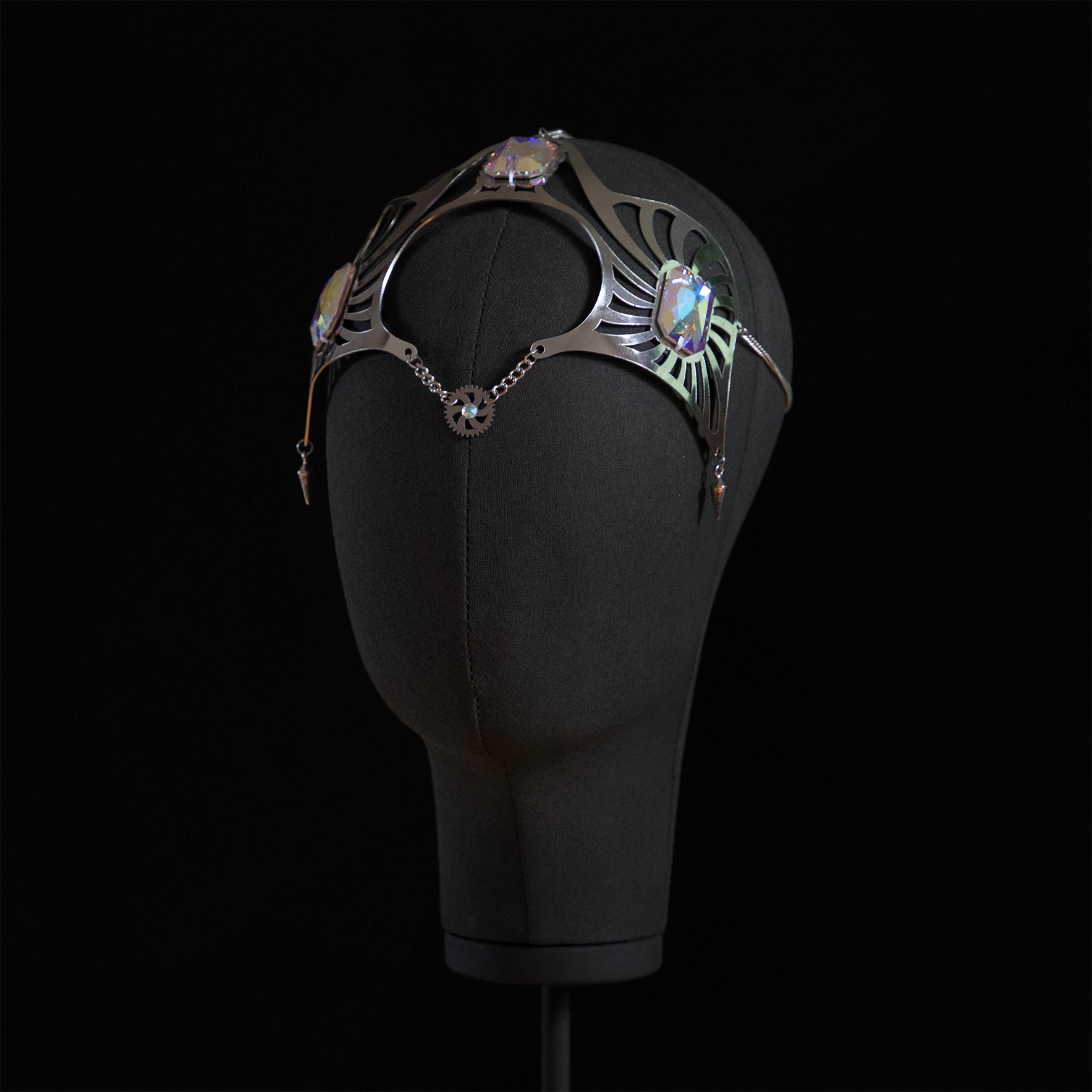 Baldpiece 006 by Gregory Kara, Scott Kelly and Ben Polkinghorne, 2021. Aluminum and semi rare stone
