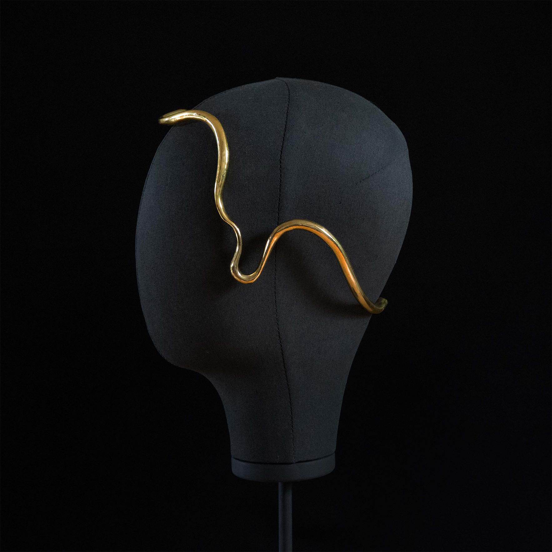 Baldpiece 002 by Marija Puipaite, Scott Kelly and Ben Polkinghorne, 2021. Brass