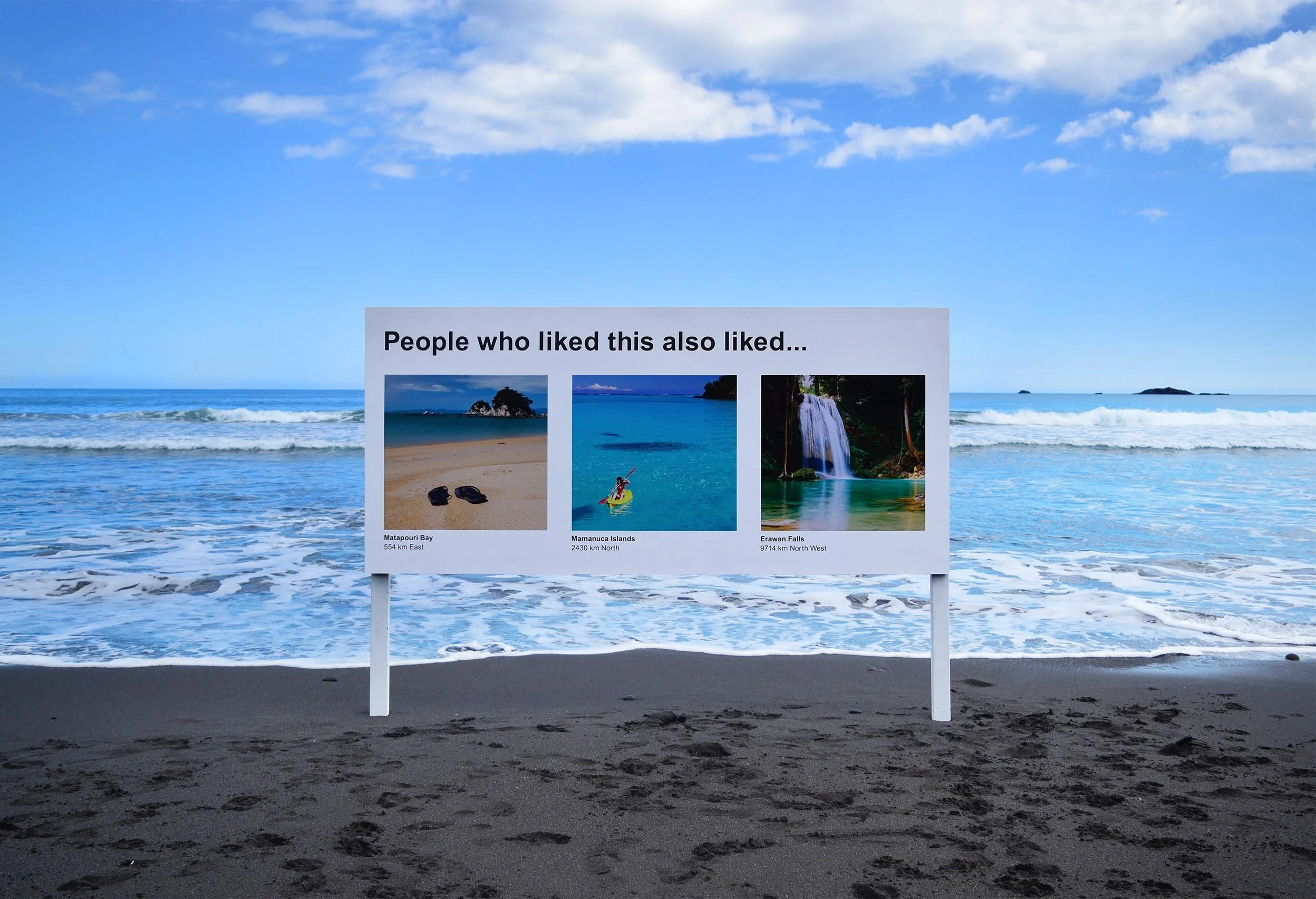 Signs of the Times - "Ocean", 2017. Various locations, New Zealand