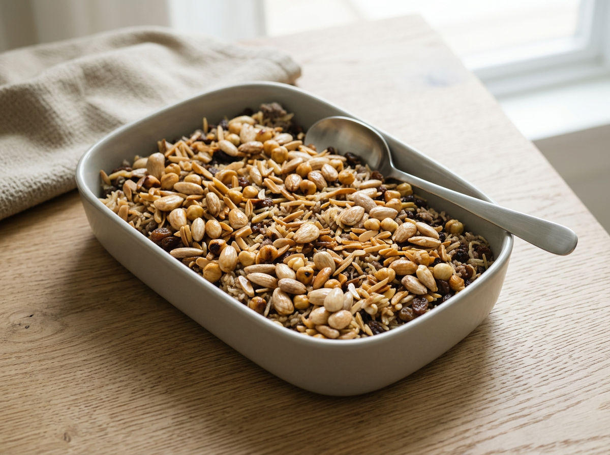 Egyptian Rice with Beef mince and Nuts
