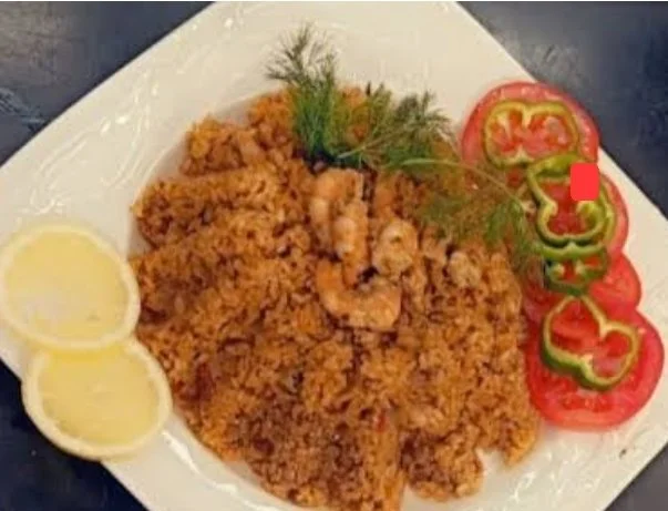 Rice Saiadeia with Prawns